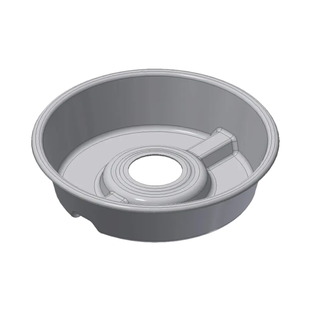 Spritzwanne Ø500x120 geklebt