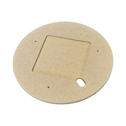Base plate for Bat-System MDF & plastic 150mm (3-hole ETS)
