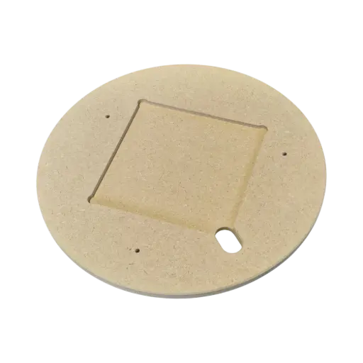 Plaque de base en MDF pour système de chauffage céramique Bat-System 147 mm (3 trous ETS)