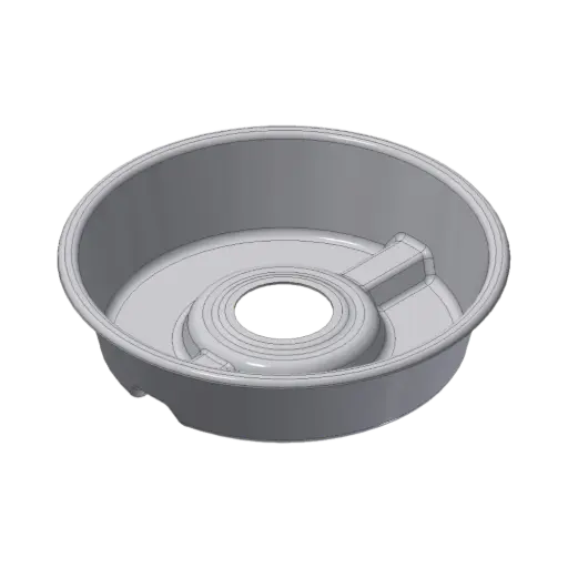 Splash tray Ø500x120